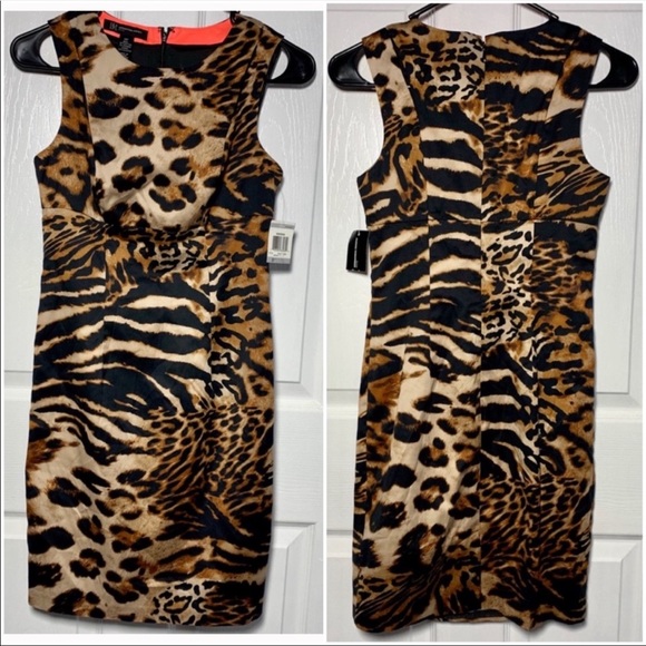 Inc International Concepts Animal Mossaic Dress - Picture 1 of 8